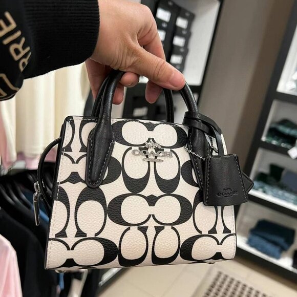 Coach Handbags - COACH  Andrea Mini Carryall In Signature Canvas CO973